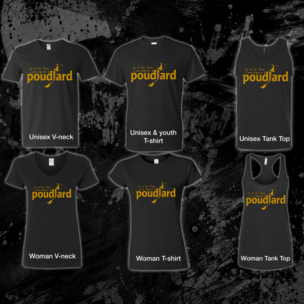 T-Shirt- Je m’en fou j’me barre à Poudlard