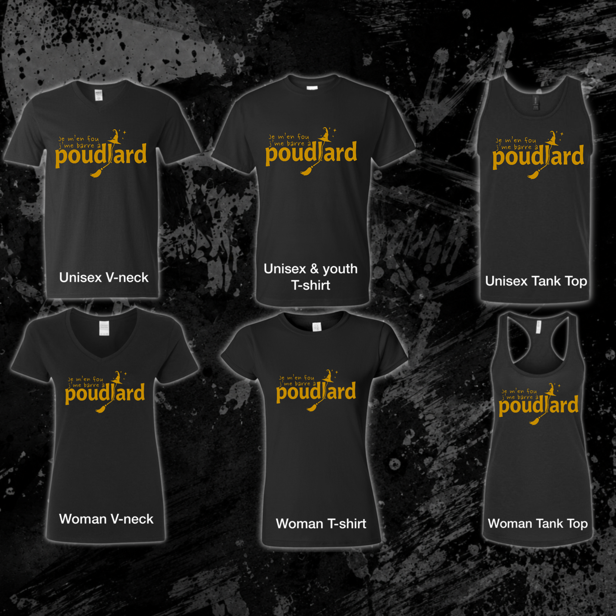 T-Shirt- Je m’en fou j’me barre à Poudlard