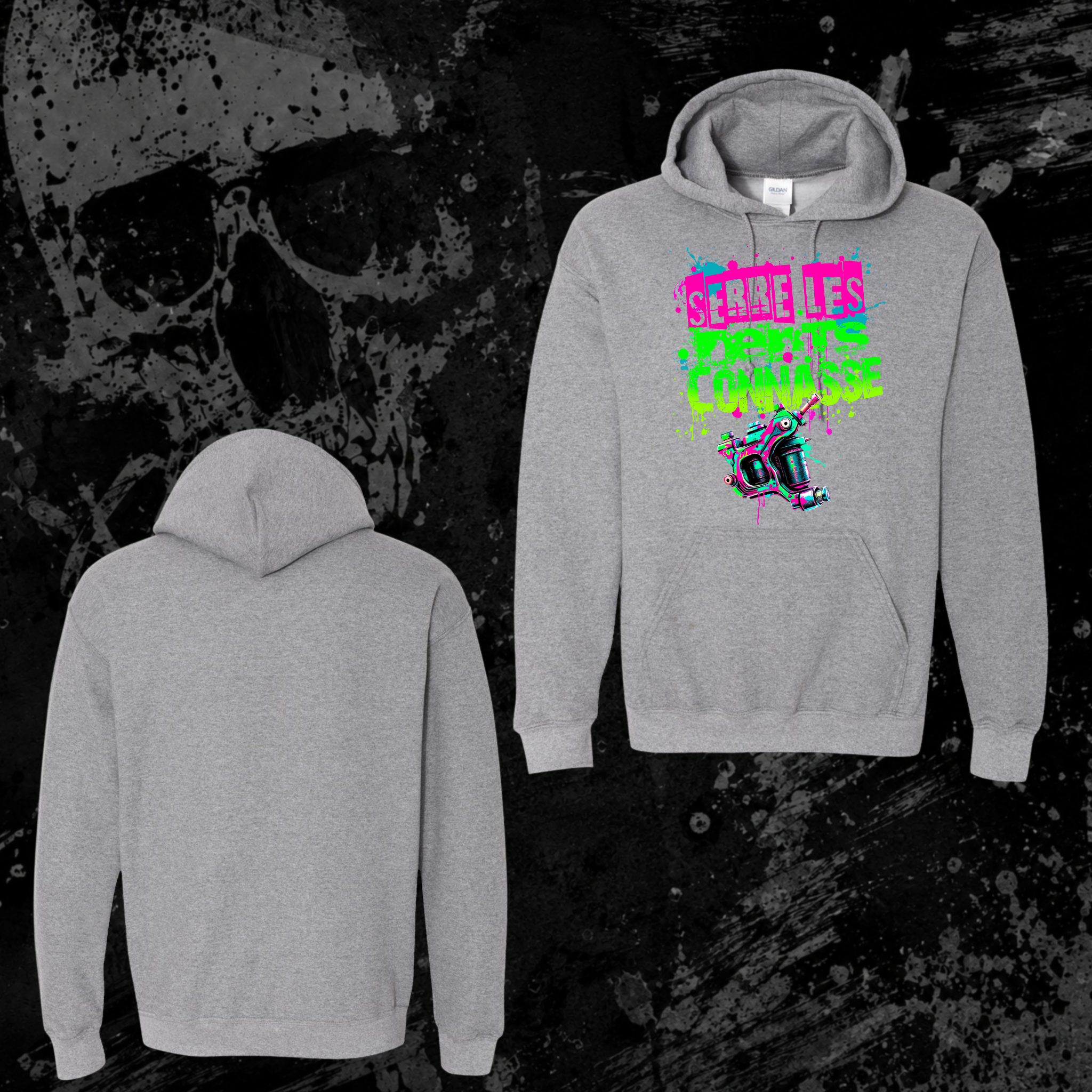 Hoodie- Serre les dents connasse (couleur)