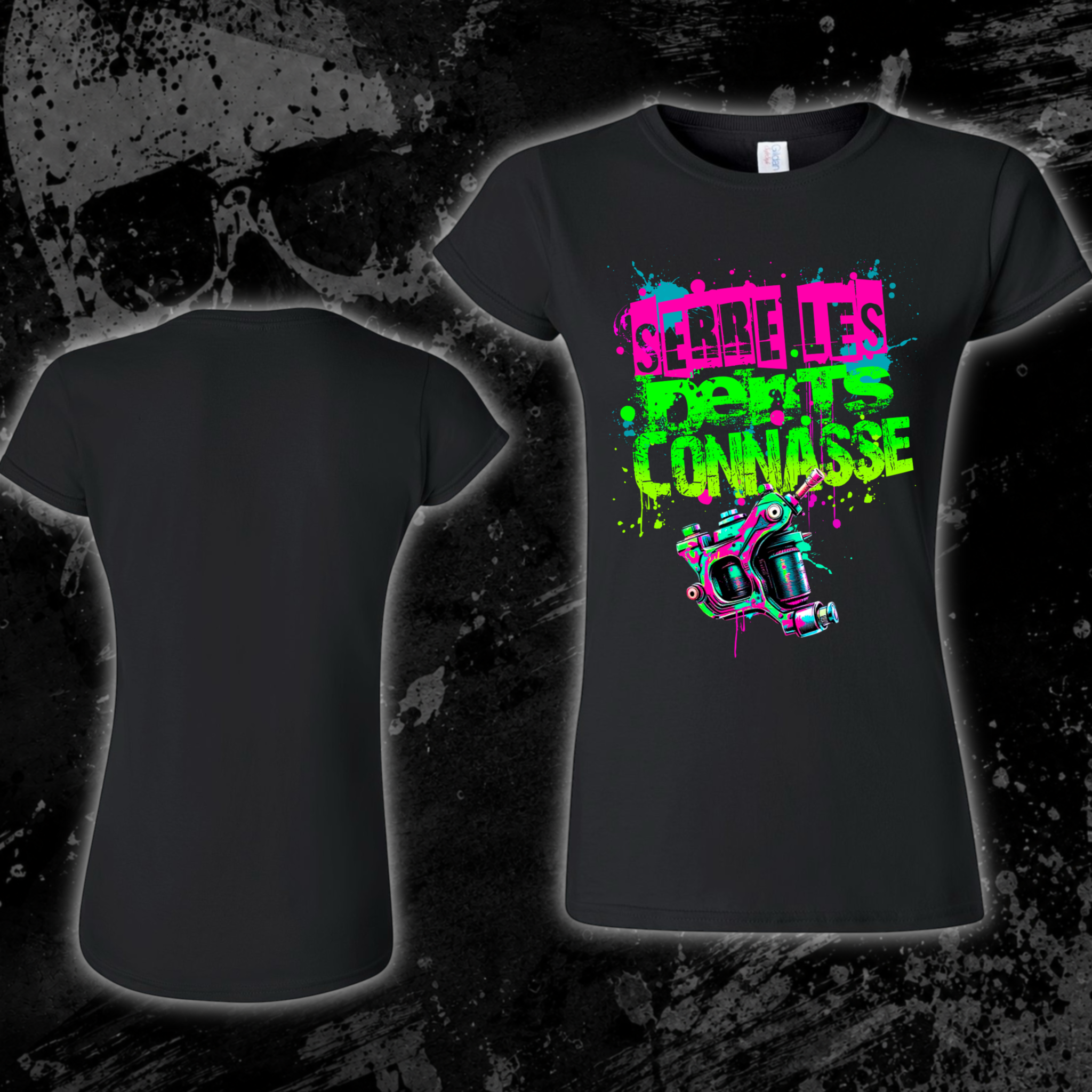 T-Shirt- Serre les dents connasse (couleur)