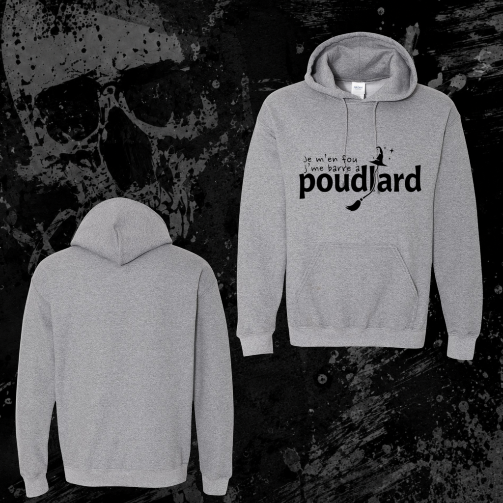 Hoodie- Je m’en fou j’me barre à Poudlard