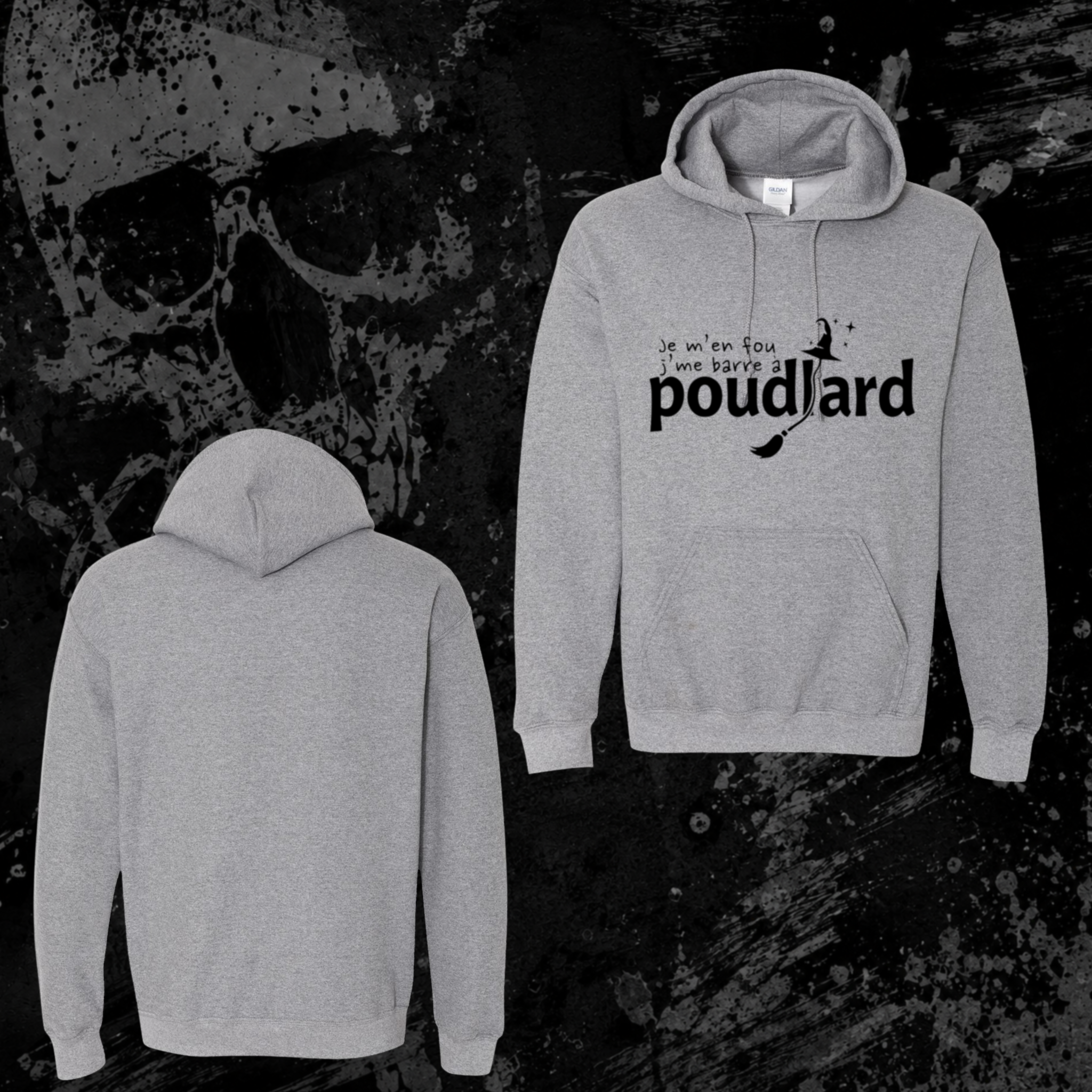 Hoodie- Je m’en fou j’me barre à Poudlard