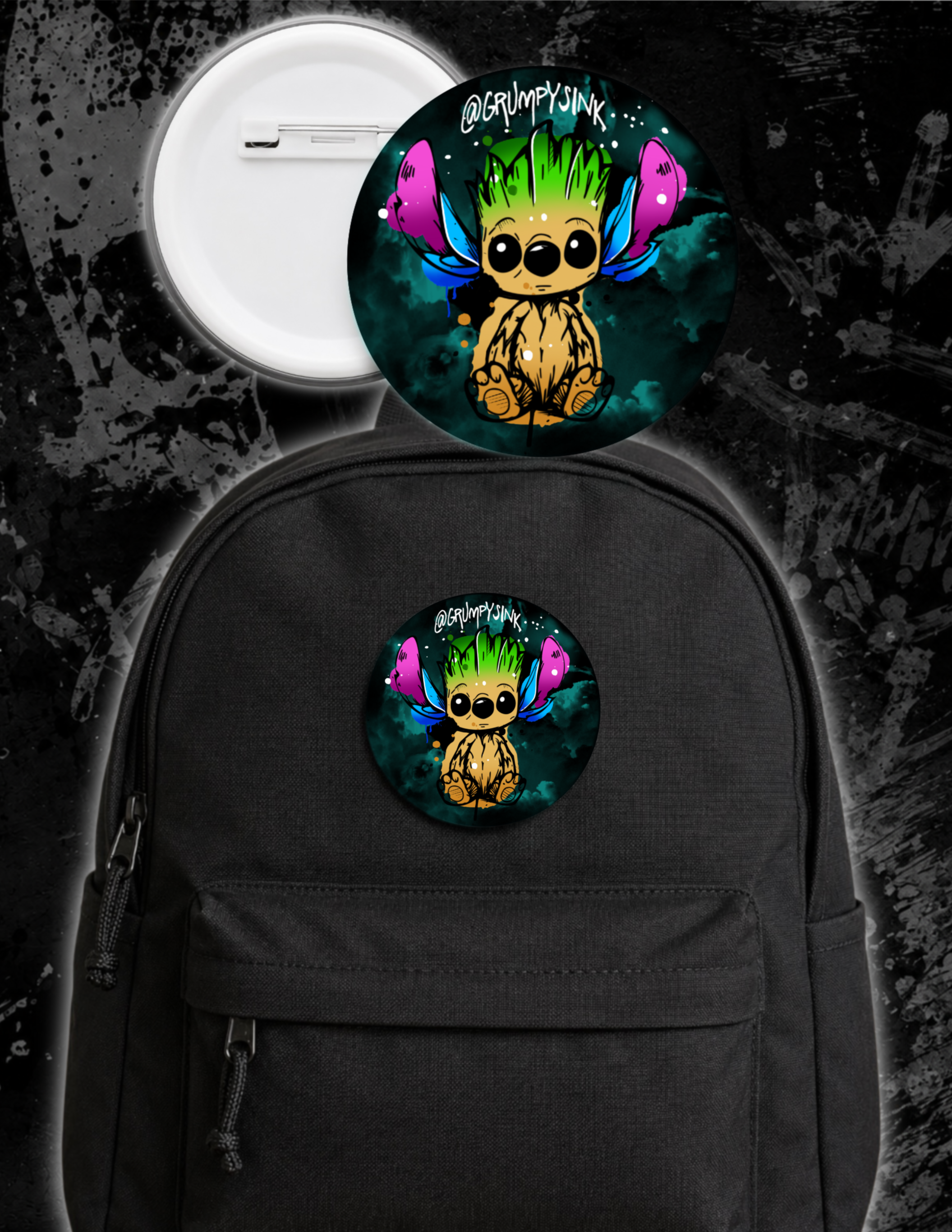 Badge - Stitch/Groot
